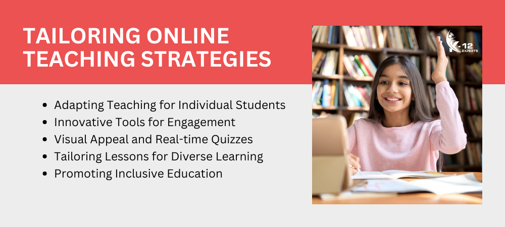 Tailoring Online Teaching Strategies